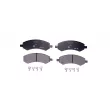 Jeu de 4 plaquettes de frein avant HELLA [8DB 355 023-331]