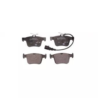 Jeu de 4 plaquettes de frein arrière HELLA OEM 8V0698451E