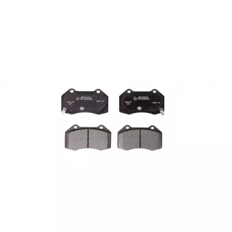 Jeu de 4 plaquettes de frein avant HELLA 8DB 355 025-891 pour ABARTH 124 1,4 - 170cv