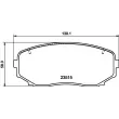 HELLA 8DB 355 032-941 - Jeu de 4 plaquettes de frein avant