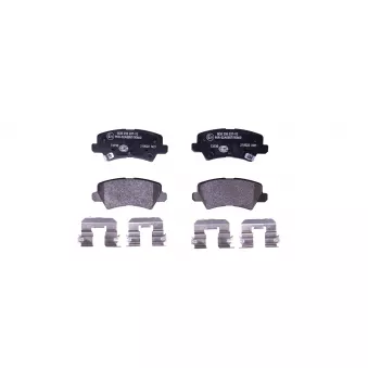 Jeu de 4 plaquettes de frein arrière HELLA 8DB 355 037-921 pour NISSAN MAXIMA 1.2 MPI - 84cv