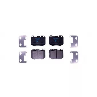 Jeu de 4 plaquettes de frein avant HELLA OEM A000420810064