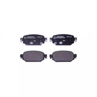 Jeu de 4 plaquettes de frein arrière HELLA OEM D2Y12643ZA