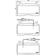 HELLA 8DB 355 039-301 - Jeu de 4 plaquettes de frein avant