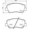 HELLA 8DB 355 039-491 - Jeu de 4 plaquettes de frein avant