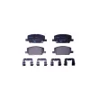 HELLA 8DB 355 040-001 - Jeu de 4 plaquettes de frein avant