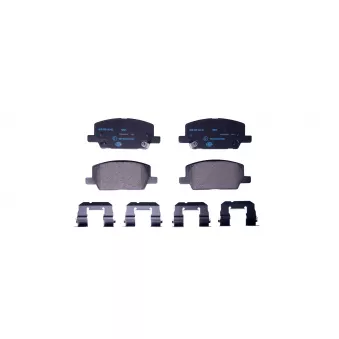Jeu de 4 plaquettes de frein avant HELLA OEM 84856629