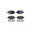 HELLA 8DB 355 040-181 - Jeu de 4 plaquettes de frein arrière