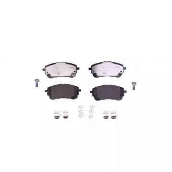 Jeu de 4 plaquettes de frein avant HELLA OEM T044650247