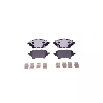 Jeu de 4 plaquettes de frein arrière HELLA OEM T044650247