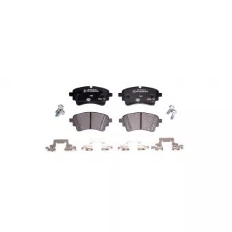 Jeu de 4 plaquettes de frein arrière HELLA OEM 4M0698451BD