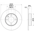 HELLA 8DD 355 100-051 - Jeu de 2 disques de frein avant