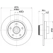 HELLA 8DD 355 123-421 - Jeu de 2 disques de frein arrière