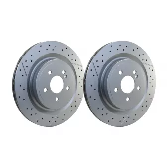 Jeu de 2 disques de frein arrière HELLA OEM A1724230112