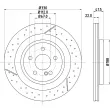 HELLA 8DD 355 126-441 - Jeu de 2 disques de frein arrière