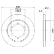 HELLA 8DD 355 134-881 - Jeu de 2 disques de frein arrière