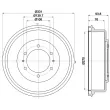 HELLA 8DT 355 302-611 - Tambour de frein