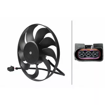Ventilateur, refroidissement du moteur HELLA OEM 1J0959455K