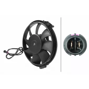 Ventilateur, refroidissement du moteur HELLA 8EW 366 420-291 pour VOLKSWAGEN PASSAT 3.7 - 260cv
