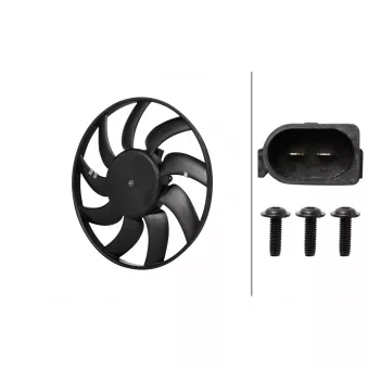 Ventilateur, refroidissement du moteur HELLA 8EW 366 420-601 pour PORSCHE MACAN 2.0 - 245cv