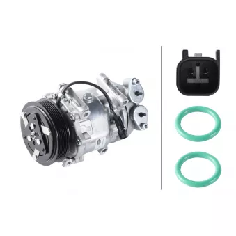 Compresseur, climatisation HELLA 8FK 366 200-811 pour PEUGEOT 205 1.6 TDCi - 109cv