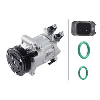 Compresseur, climatisation HELLA 8FK 366 200-921 pour SKODA FABIA 1.0 EcoBoost - 125cv
