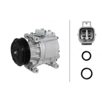 Compresseur, climatisation HELLA 8FK 366 201-371 pour KIA CERATO 0.9 - 65cv