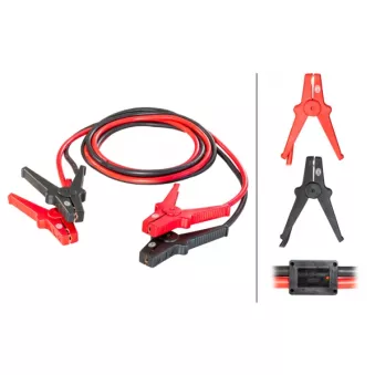 HELLA 8KS 236 689-001 - Câble d'aide au démarrage