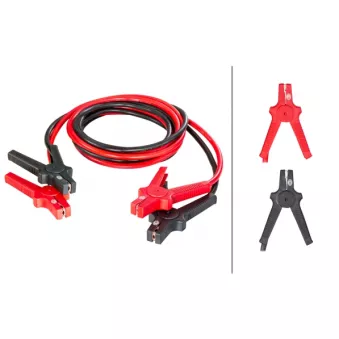 HELLA 8KS 236 690-001 - Câble d'aide au démarrage