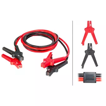 HELLA 8KS 236 691-001 - Câble d'aide au démarrage