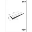 MECAFILTER EKR7136 - Filtre, air de l'habitacle