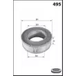 MECAFILTER EL1295 - Filtre à air secondaire