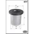MECAFILTER EL1457 - Filtre à air