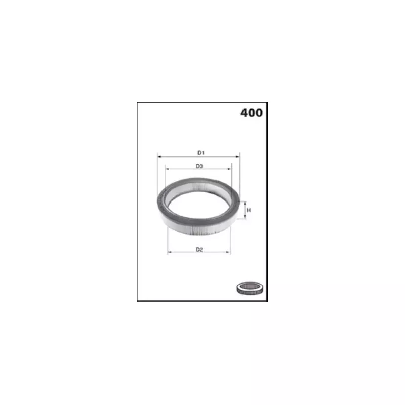 Filtre à air MECAFILTER EL3476 - Visuel 1