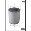 MECAFILTER EL3753 - Filtre à air