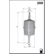MECAFILTER ELE1990B12 - Filtre à carburant