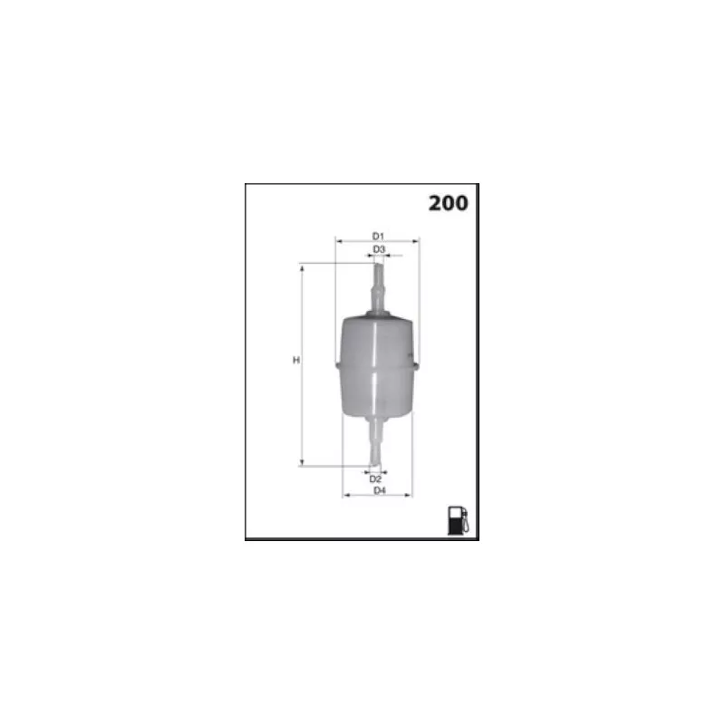 Filtre à carburant MECAFILTER ELE1990B12 - Visuel 2