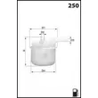 MECAFILTER ELE3538 - Filtre à carburant