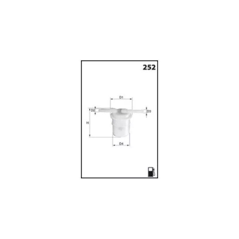 Filtre à carburant MECAFILTER ELE3585 - Visuel 1