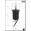MECAFILTER ELE6068 - Filtre à carburant