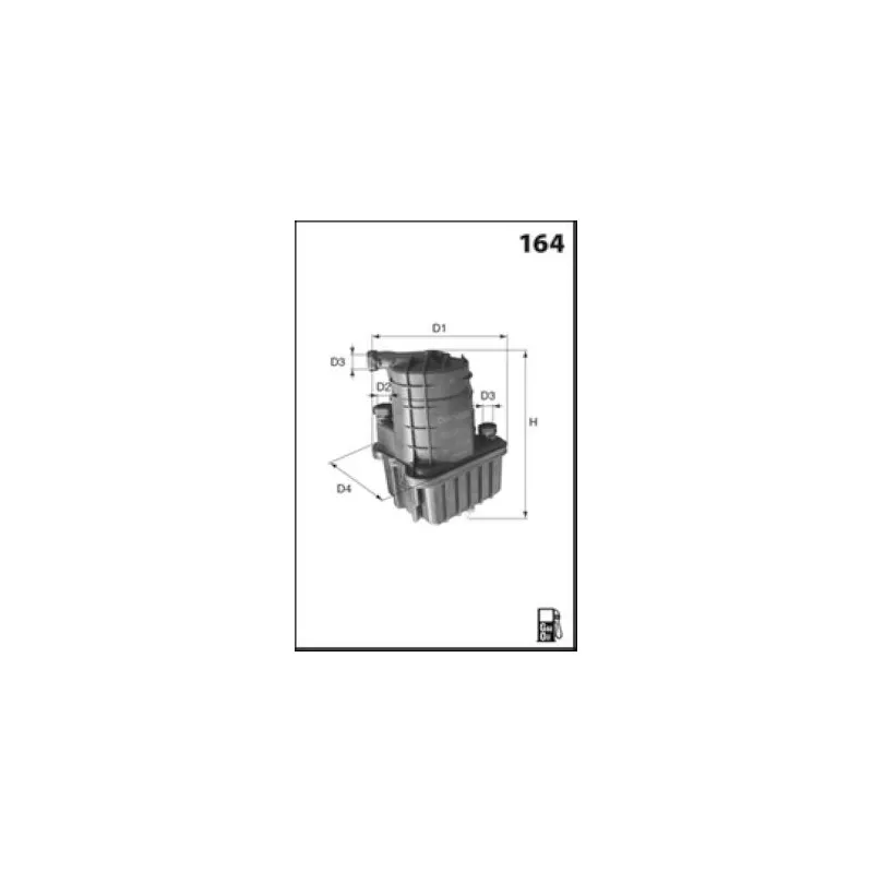 Filtre à carburant MECAFILTER ELG5317 - Visuel 1