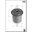 MECAFILTER ELG5491 - Filtre à carburant