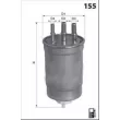 MECAFILTER ELG5536 - Filtre à carburant