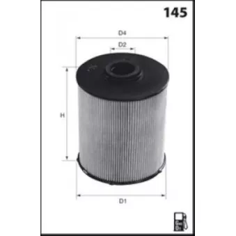 Filtre à carburant MECAFILTER OEM 5801465187