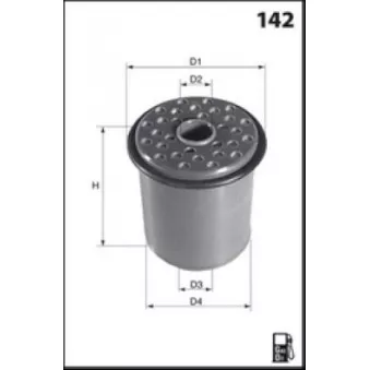 MECAFILTER ELG5720 - Filtre à carburant