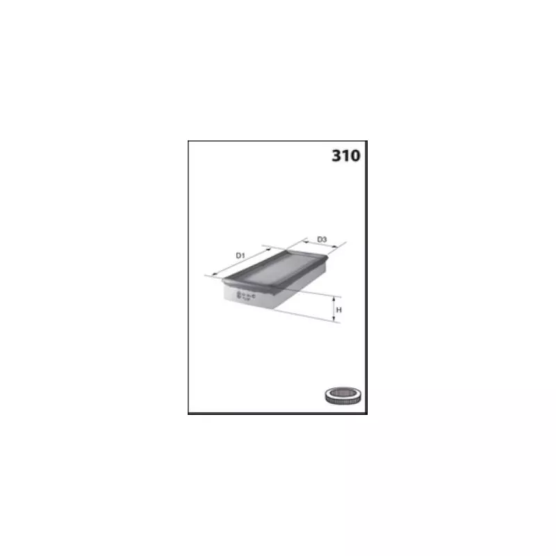 Filtre à air MECAFILTER ELP3540 - Visuel 1