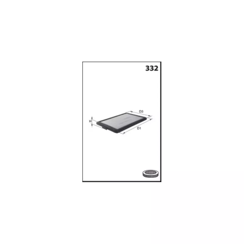 Filtre à air MECAFILTER ELP3651 - Visuel 1