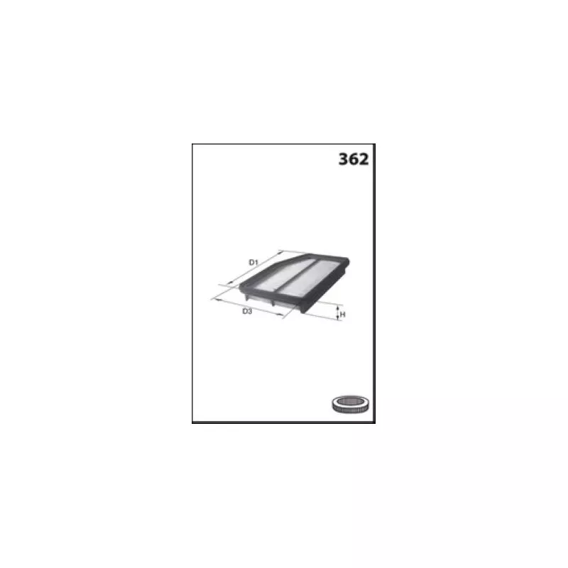 Filtre à air MECAFILTER ELP3776 - Visuel 1