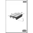 MECAFILTER ELP9350 - Filtre à air