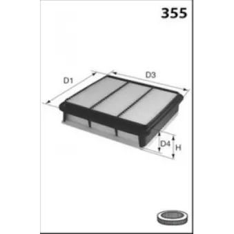 MECAFILTER ELP9699 - Filtre à air